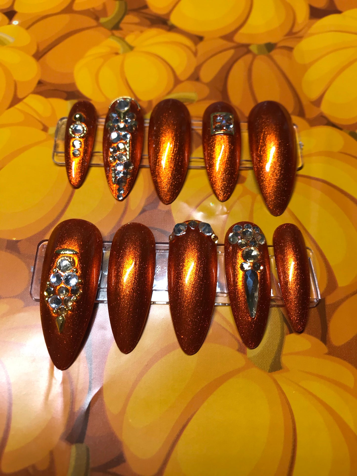 Metallic Orange Glam