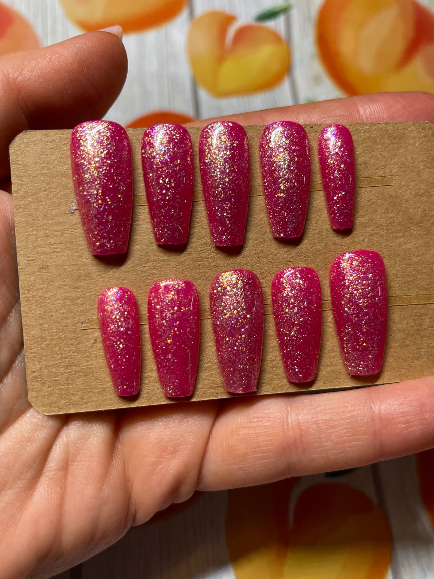 Hot pink glitter