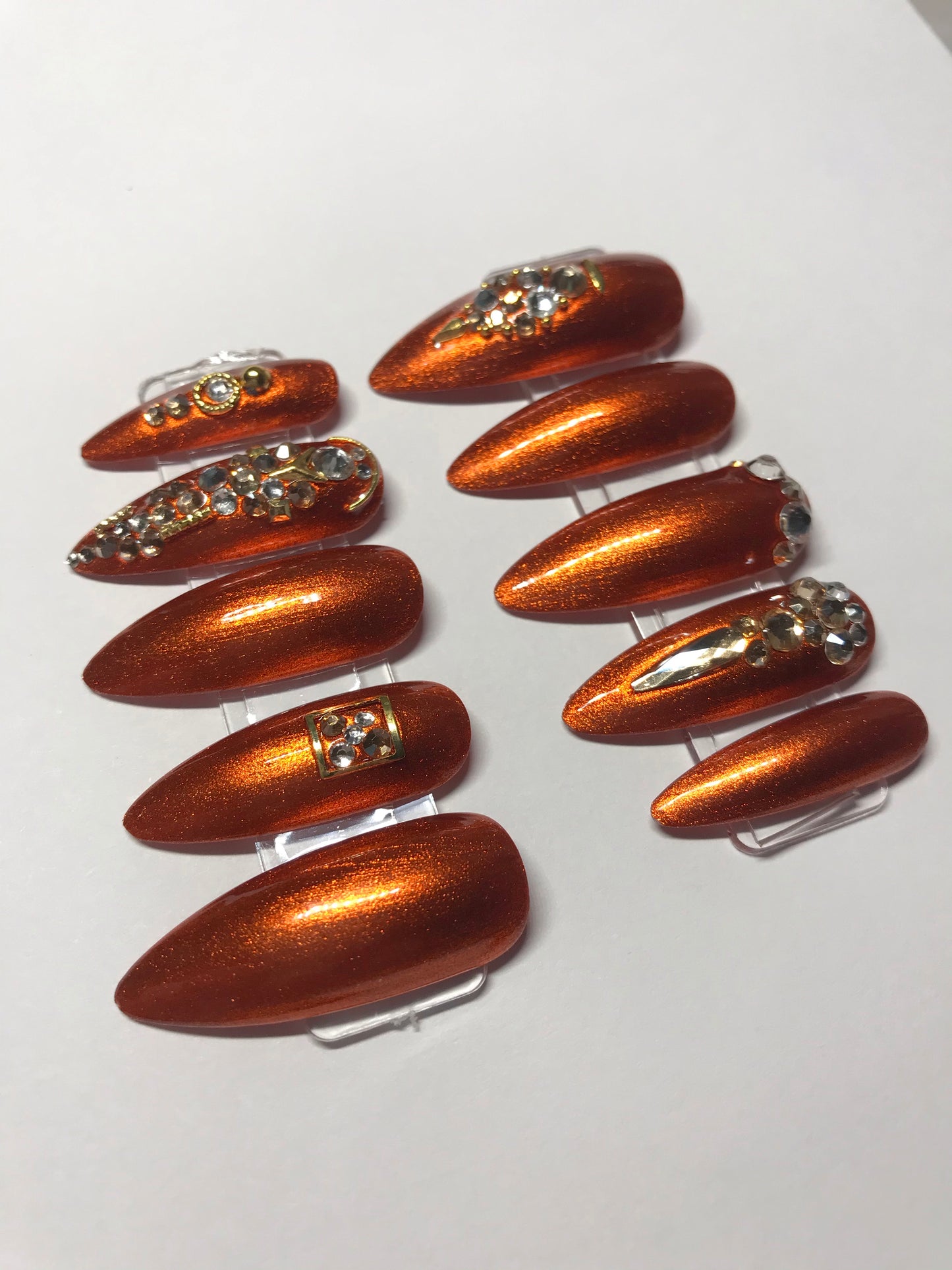 Metallic Orange Glam