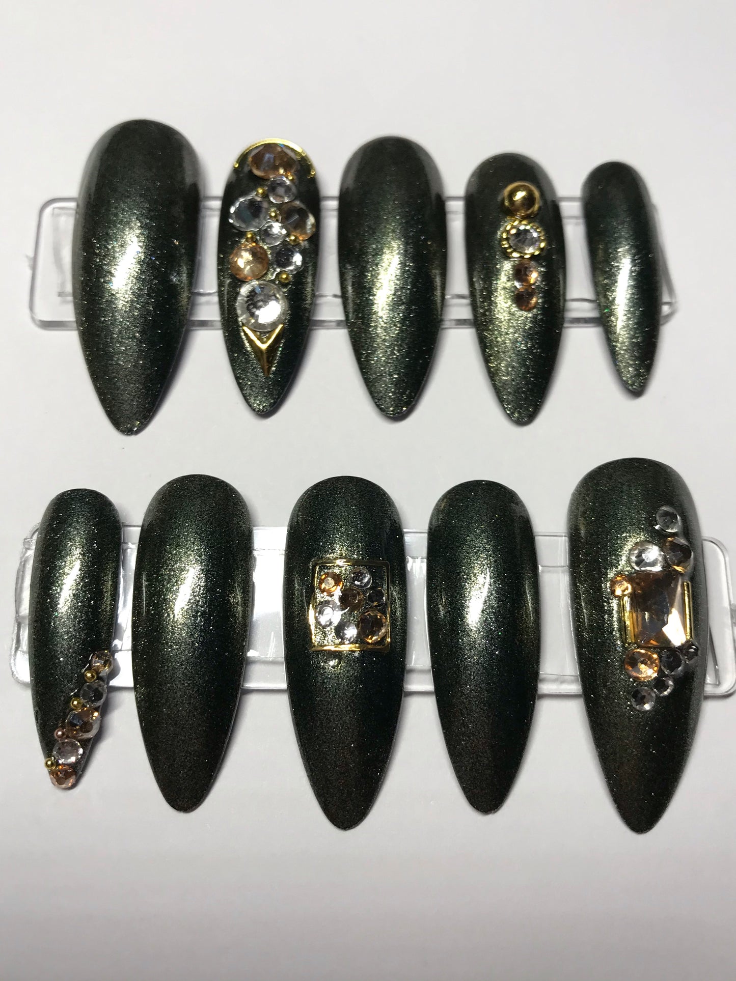Metallic Olive Glam